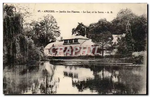 Angers Ansichtskarte AK Jardin des plantes Le lac et la Serre