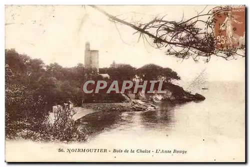 Ile de Noirmoutier Ansichtskarte AK Bois de la Chaize L&#39anse rouge