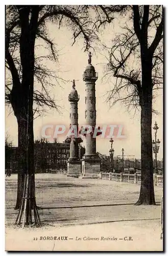 Bordeaux Cartes postales Les colonnes rostrales