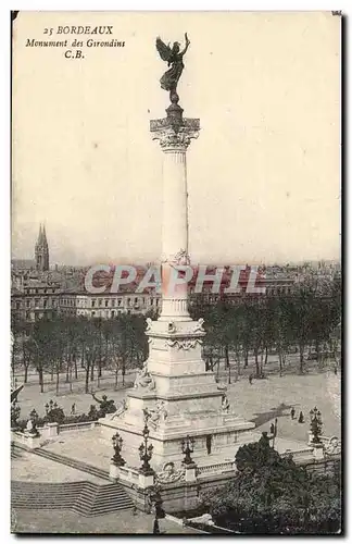 Bordeaux Cartes postales Monument des Girondins