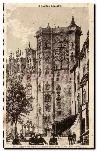 Nantes ancestral Cartes postales Le chateau Le logis ducl