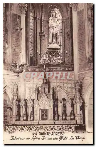 Sainte Adresse Cartes postales Interieur de Notre DAme des Flots La vierge