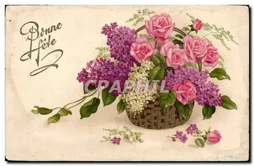 Cartes postales Fantaisie Bonne fete Fleurs