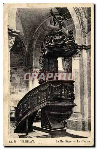 Vezelay Cartes postales La basilique la chaire