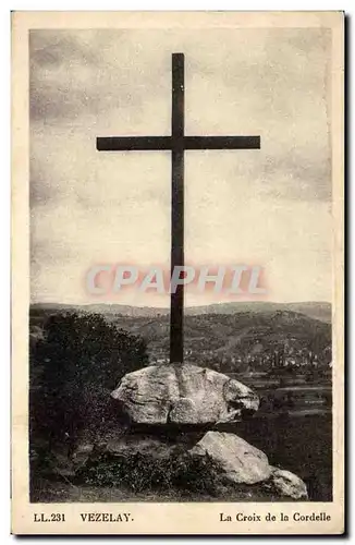 Vezelay Cartes postales La croix de Cordelle