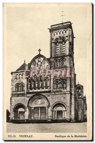 Vezelay Cartes postales Basilique de la Madeleine