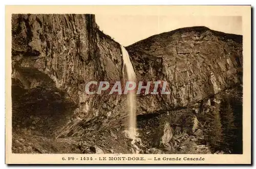 Auvergne Ansichtskarte AK G D&#39O Le mont dore La grande cascade