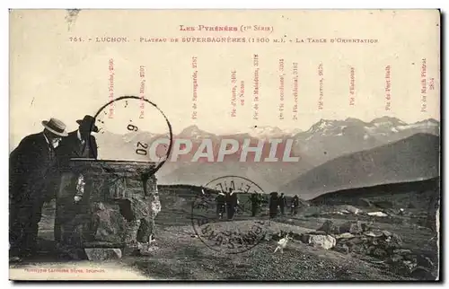 Luchon Cartes postales Plateau de Superbagneres La table d&#39observation