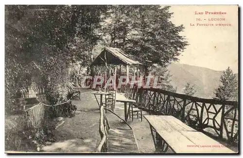 Luchon Cartes postales la fontaine d&#39amour