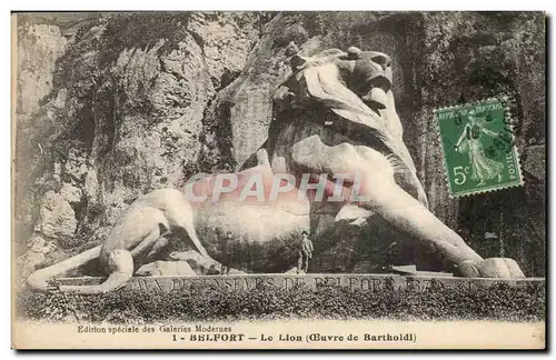 Belfort Cartes postales Le lion (Bartholdi)