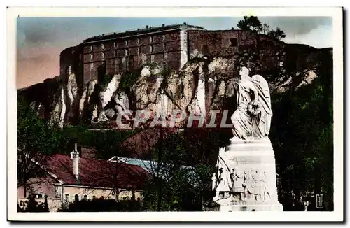 Belfort Ansichtskarte AK Le square du souvenir et le chateau