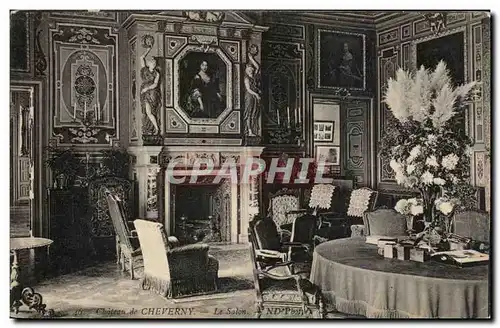 Cartes postales Chateau de Cheverny Le salon