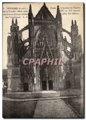 Vendome Ansichtskarte AK Porte d&#39entree de l&#39eglise de la Trinite