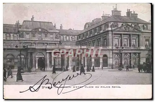 Paris Ansichtskarte AK Le conseil d&#39etat Place du palais Royal