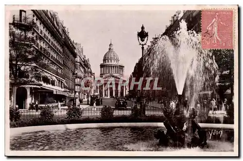 Paris Ansichtskarte AK Le pantheon Place Edmond Rostand Rue Soufflot