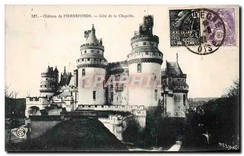 Chateau de Pierrefonds Ansichtskarte AK Cote de la chapelle