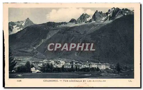 Chamonix Cartes postales Vue generale et les Aiguilles