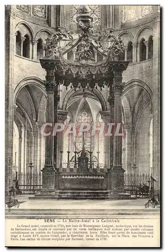 Sens Cartes postales Le amitre autel a la cathedrale