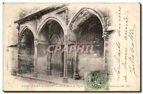 Saint Julien de Sault Cartes postales Porche nord de l'eglise