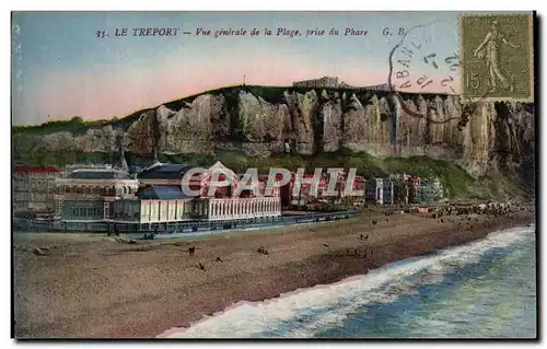 Le TReport Ansichtskarte AK Vue generale de la plage prise du phare (lighthouse)