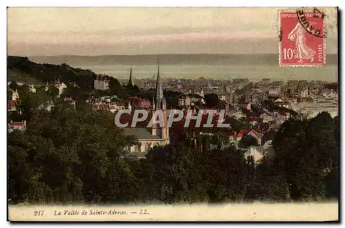 Cartes postales La vallee de Sainte Adresse