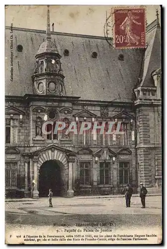 Besancon les Bains Cartes postales Facade du palais de justice