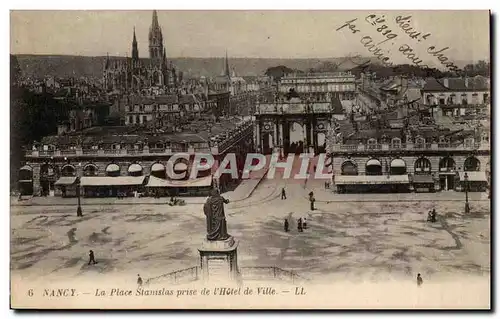 Nancy Cartes postales La place Stanislas prise de l&#39hotel de ville