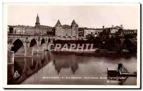Montauban Ansichtskarte AK Vue generale pont vieux Musee Ingres Eglise