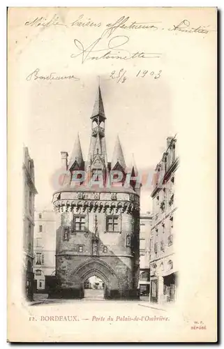 Bordeaux Cartes postales Porte du palais de l'ombriere