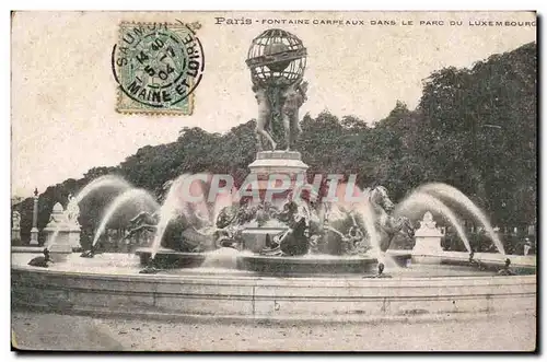 Paris Ansichtskarte AK Fontaine cArpeaux dans le parc du Luxembourg