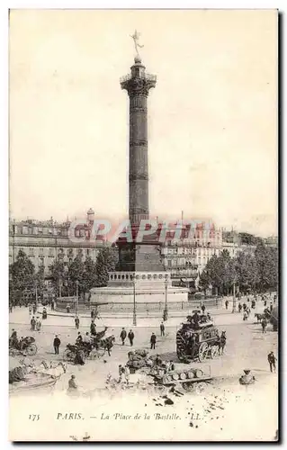 Paris Cartes postales La place de la Bastille