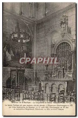 Argenteuil Ansichtskarte AK Interieur de la basilique Chapelle de la sainte tunique