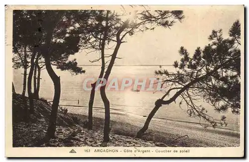 Arcachon Cartes postales Cote d'argent Coucher de soleil
