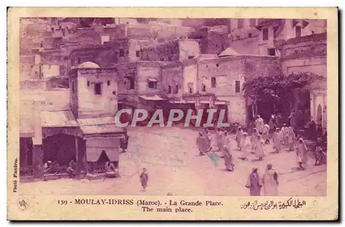 Maroc Moulay Idriss Cartes postales La grande place