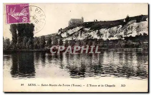 Sens Ansichtskarte AK Saint Martin du Tertre L&#39Yonne et la chapelle