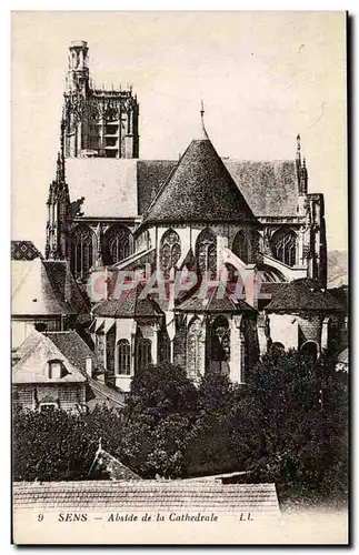 Sens Cartes postales Abside de la cathedrale