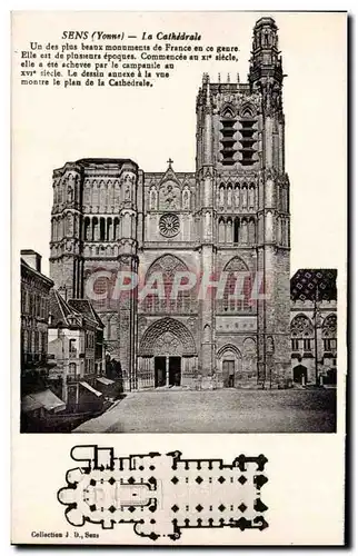 Sens Cartes postales La cathedrale