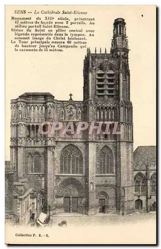 Sens Cartes postales La cathedrale Saint Etienne