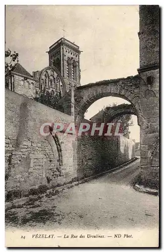 Vezelay Ansichtskarte AK La rue des Ursulines