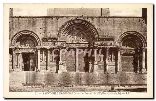 Saint Gilles du Gard Ansichtskarte AK Le portail de l&#39eglise (12eme)