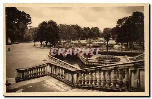 Nimes Cartes postales Jardin de la Fontaine Vue d&#39ensemble des Bains Romains