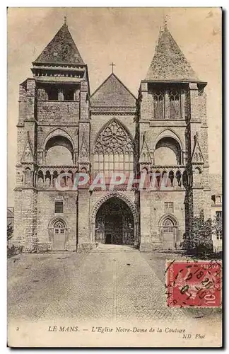 Le mans Cartes postales L&#39eglise Notre DAme de la Couture