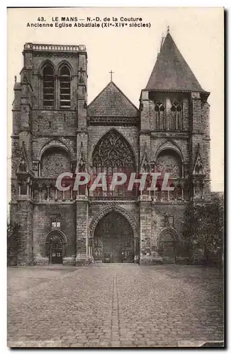 Le mans Ansichtskarte AK ND de la Couture Ancienne eglise abbatiale