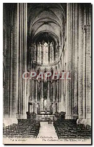 Le mans Cartes postales La cathedrale Le choeur