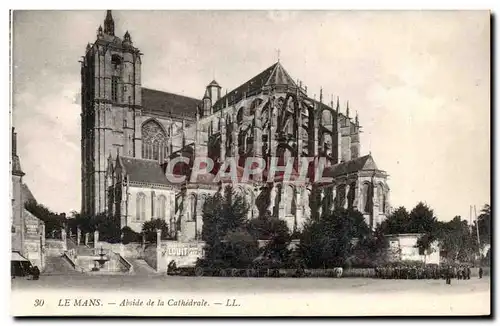 Le mans Cartes postales Abside de la cathedrale