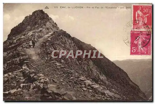 Environs de Luchon Ansichtskarte AK Pic et pas de l&#39Escalette