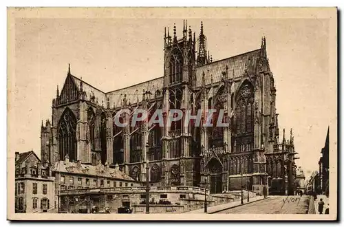 Metz Cartes postales L&#39abside de la cathedrale