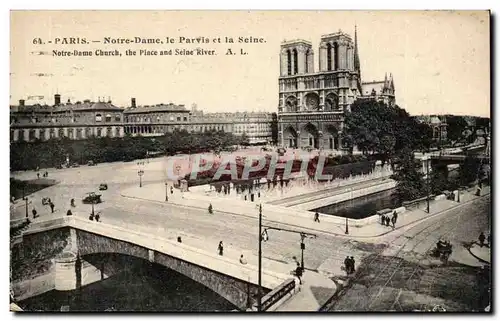 Paris Cartes postales Notre DAme le aprvis et la Seine