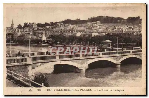 trouville reine des plages Ansichtskarte AK Pont sur la Touques