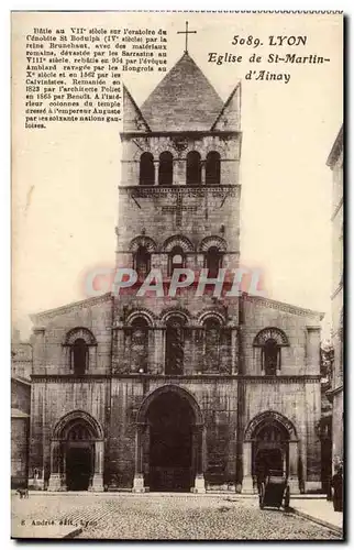 Lyon Ansichtskarte AK Eglise de St Martin d&#39inay